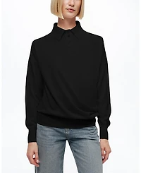 Nocturne Relaxed Polo Knit Sweater