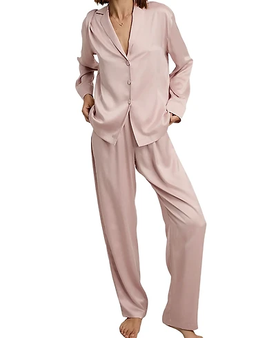 Lunya Silk Long Sleeve Pant Set