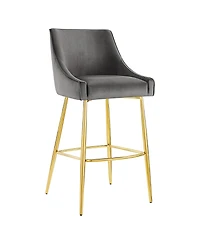 Modway Discern Performance Velvet Bar Stool