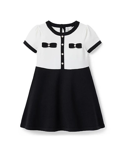Janie and Jack Girls' The Bow Sweater Dress - Baby, Little Kid, Big Kid