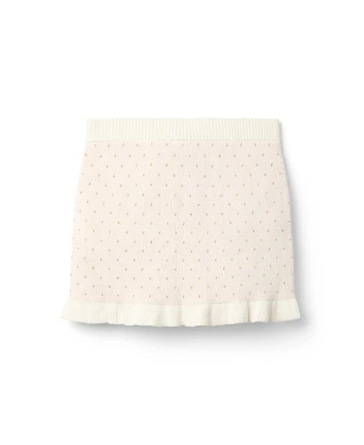 Janie and Jack Girls' Sparkle Dot Sweater Skirt - Baby, Little Kid, Big Kid