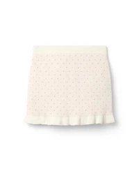 Janie and Jack Girls' Sparkle Dot Sweater Skirt - Baby, Little Kid, Big Kid