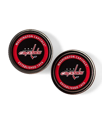 Uncommon Goods Nhl Puck Shaped Glass Coaster, Set of 2