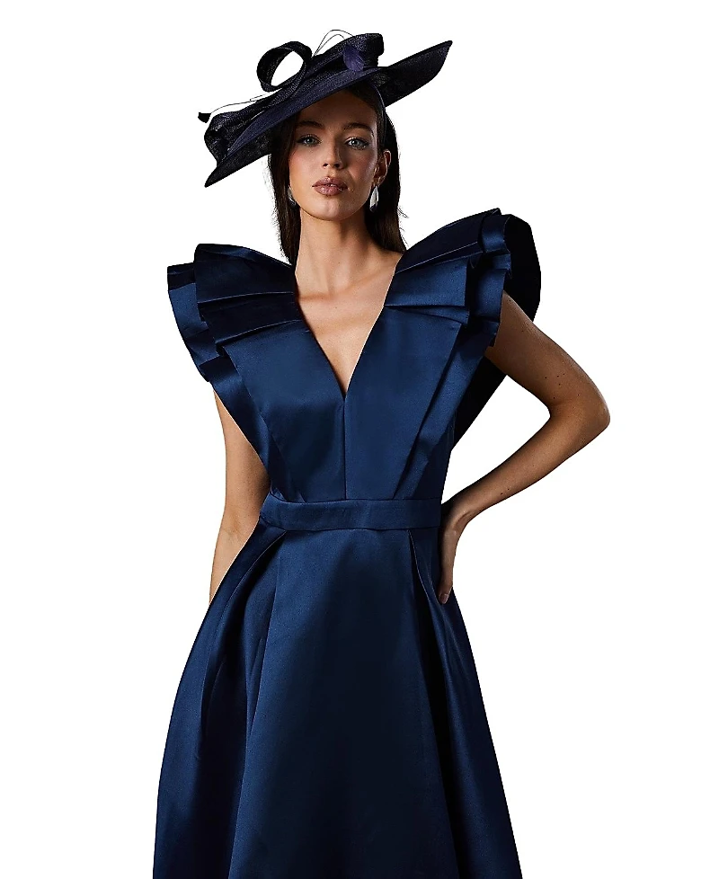 Coast Frill Sleeve V-Neck Midi Dress