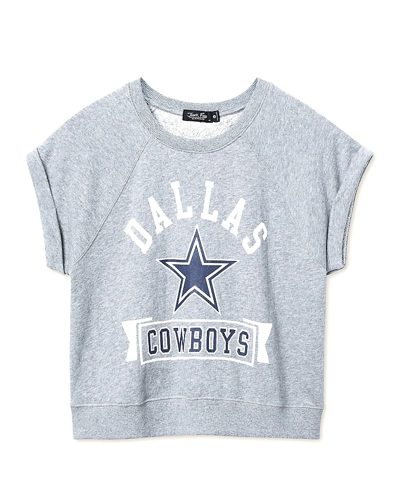 Junk Food Clothing Women's Nfl Dallas Cowboys Raglan Fleece Tank