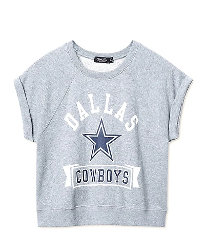 Junk Food Clothing Women's Nfl Dallas Cowboys Raglan Fleece Tank