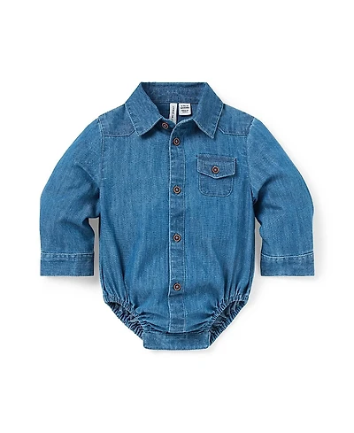 Janie and Jack Boys' Chambray Bodysuit - Baby