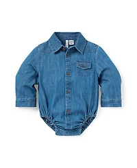 Janie and Jack Boys' Chambray Bodysuit - Baby
