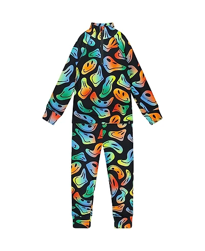 Deux par Boys' Two-Piece Smiley Face Thermal Underwear Set - Little Kid