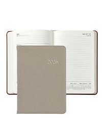 Graphic Image 2026 Pebble Leather Weekly Notebook