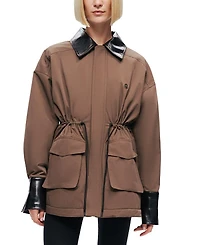 Nocturne Contrast Collar Utility Jacket