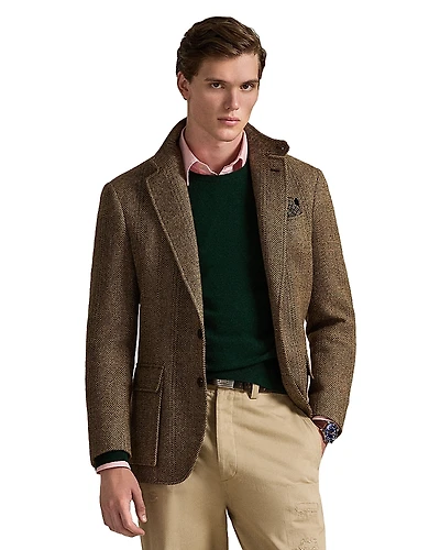 Polo Ralph Lauren Herringbone Wool Tweed Jacket