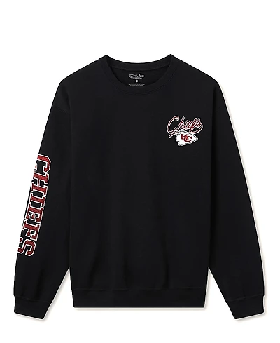 Junk Food Clothing Unisex Nfl Kansas City Chiefs Glitter Flea Market Crew Fleece