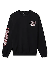 Junk Food Clothing Unisex Nfl Kansas City Chiefs Glitter Flea Market Crew Fleece