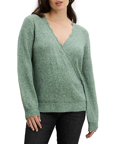 Hatch Collection The Maternity Cozy Pointelle Snuggle Sweater