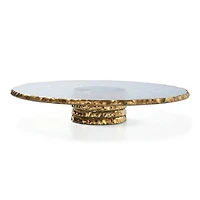 Edgey Platinum Pedestal Cake Plate