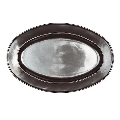 Pewter Stoneware 15" Oval Platter