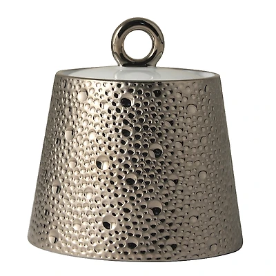 Bernardaud Ecume Platinum Covered Sugar Bowl