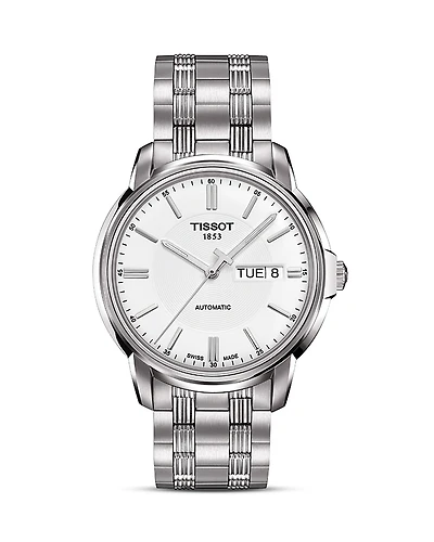 Tissot Men's Automatic Iii Classic White Automatic Watch, 39mm