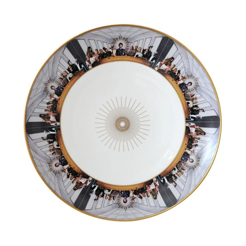 L'Art de la Table Last Supper Megaplex by Marco Brambilla Coupe Plates, Set of 12