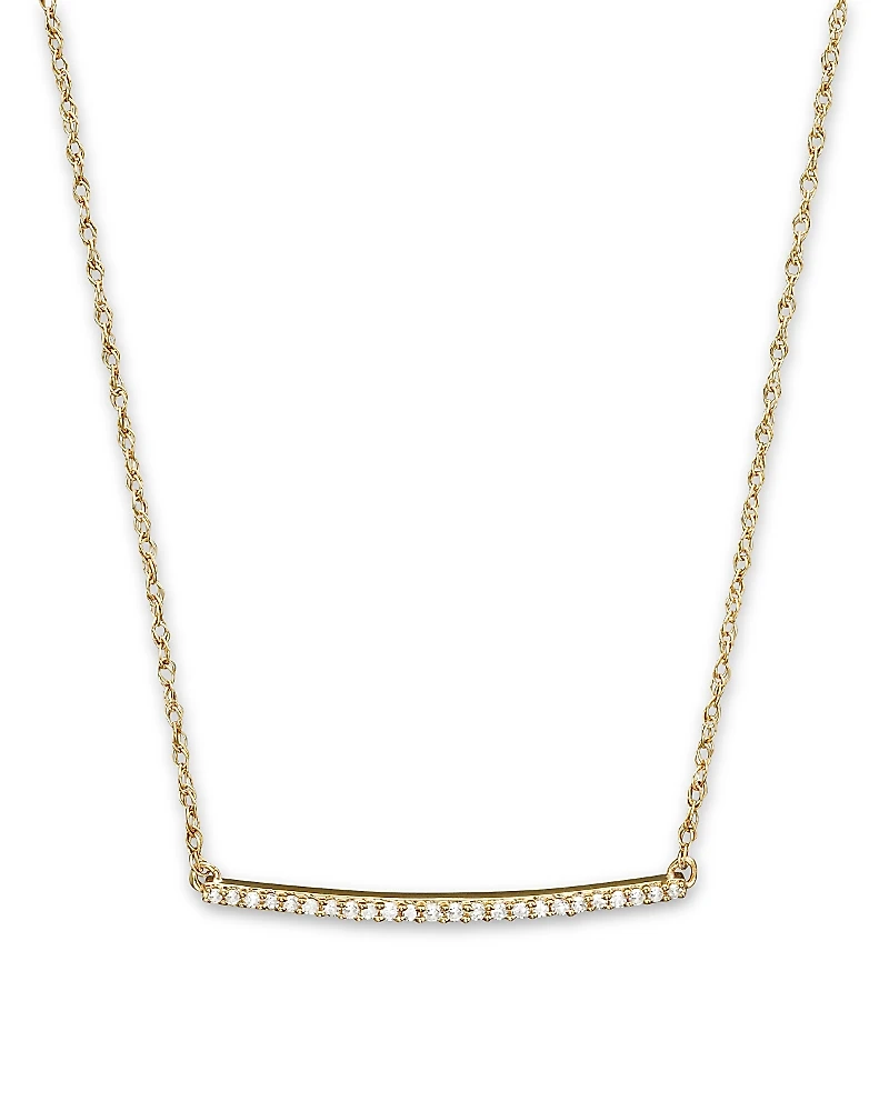 Diamond Mini Bar Necklace