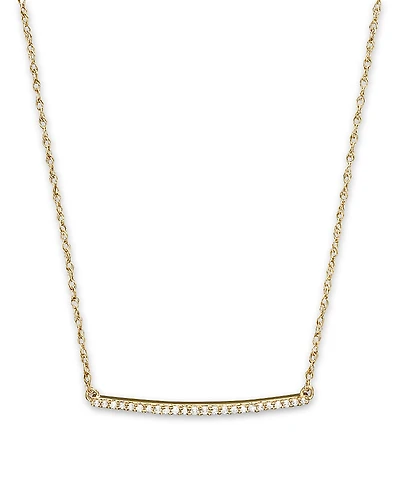 Diamond Mini Bar Necklace