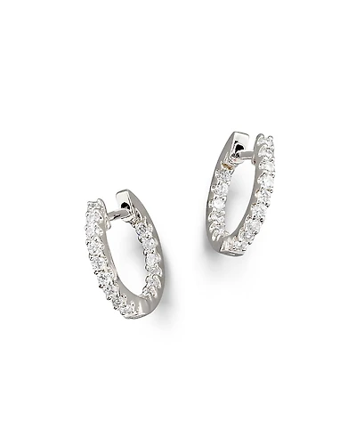 Diamond Inside Out Hoop Earrings
