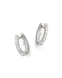 Diamond Inside Out Hoop Earrings