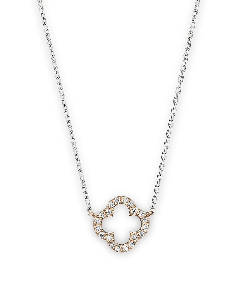 Diamond Clover Pendant Necklace