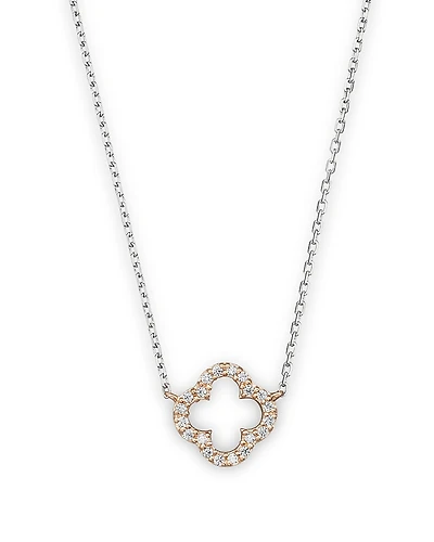 Diamond Clover Pendant Necklace