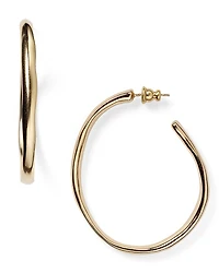 UNOde50 Sleek Open Hoop Earrings