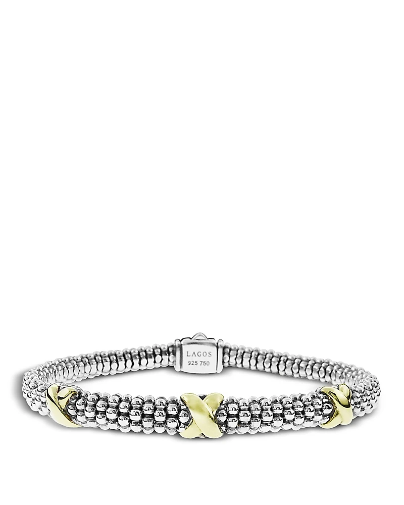 Lagos 18K Gold & Sterling Silver Embrace Rope Bracelet