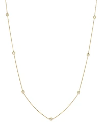 Roberto Coin 18K Yellow Gold Seven Station Necklace with Diamonds, 18