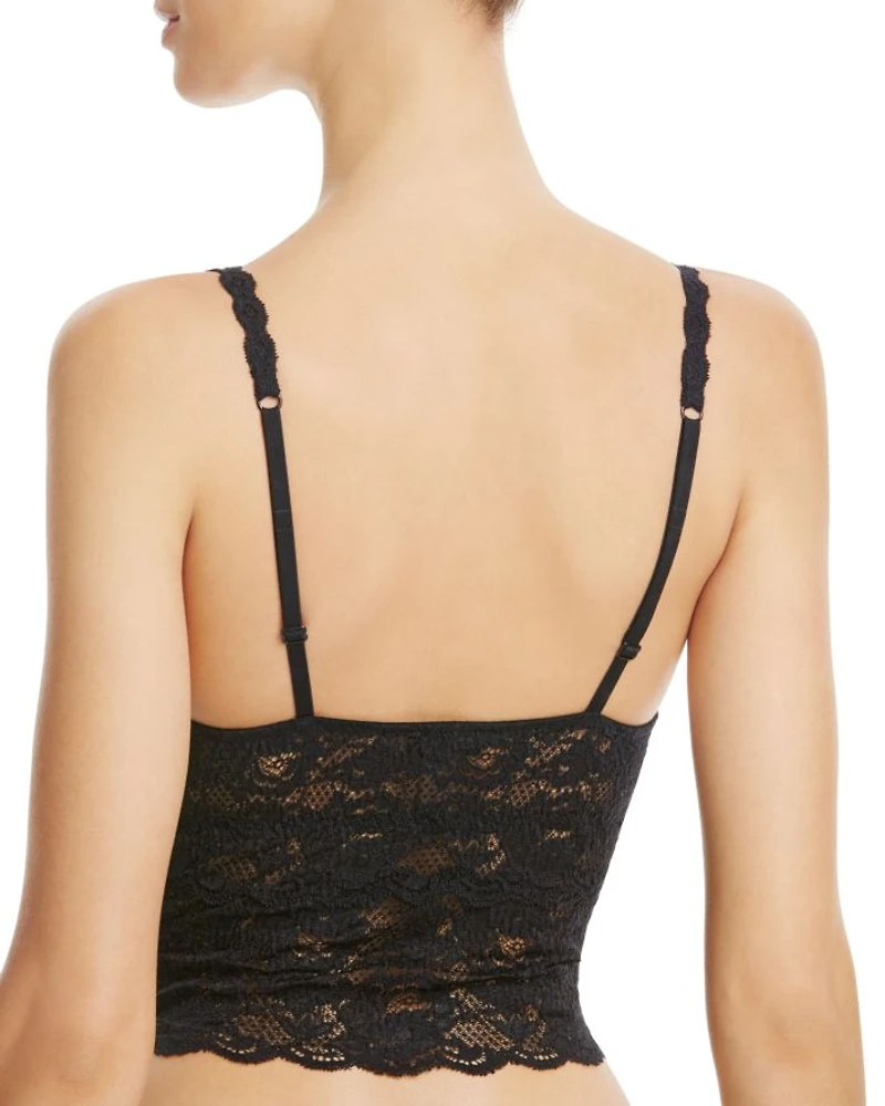 Never Say Cropped Lace Cami