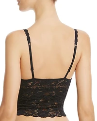 Never Say Cropped Lace Cami