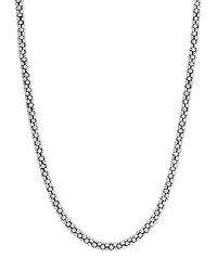 Lagos Sterling Caviar Silver Rope Chain Necklace, 16