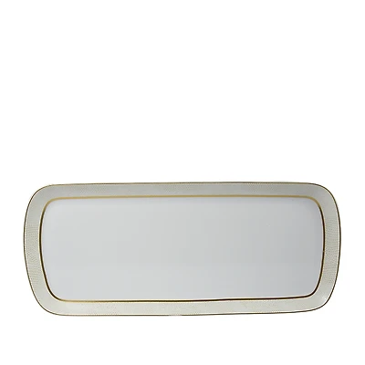 Bernardaud Sauvage White Rectangular Cake Platter