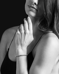 18K Yellow Gold and Sterling Silver Petite Oval Rope Bracelet
