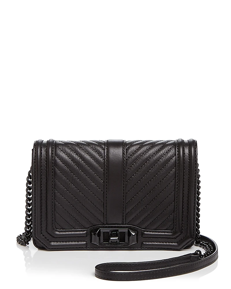 Rebecca Minkoff Love Chevron Quilt Small Leather Crossbody