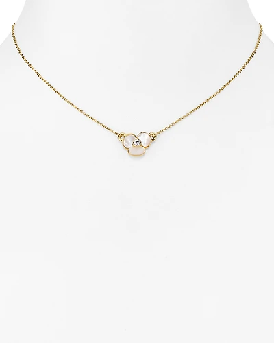kate spade Mini Floral Pendant Necklace, 14