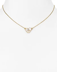 kate spade Mini Floral Pendant Necklace, 14