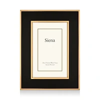 Wide Enamel with Gold Frame, 5" x 7"