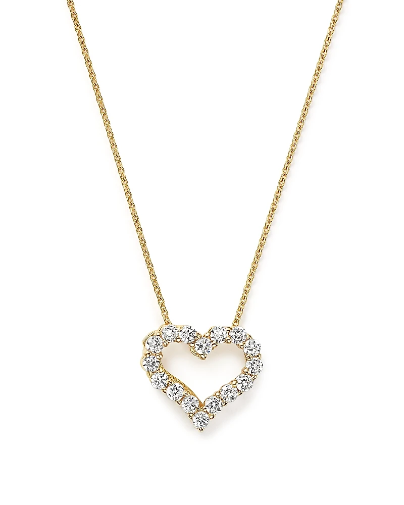 Diamond Heart Pendant Necklace