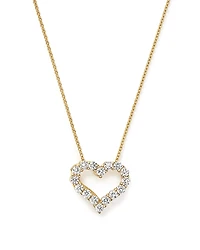 Diamond Heart Pendant Necklace