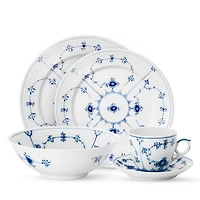 Blue Fluted Plain Bowl, 11.75"