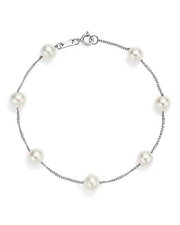 Bloomingdale's Fine Collection Cultured Freshwater Pearl Station Bracelet