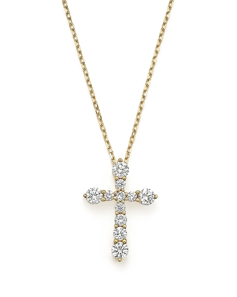 Diamond Cross Pendant Necklace