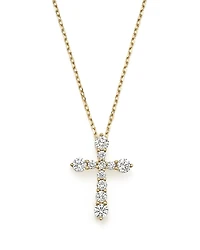 Diamond Cross Pendant Necklace