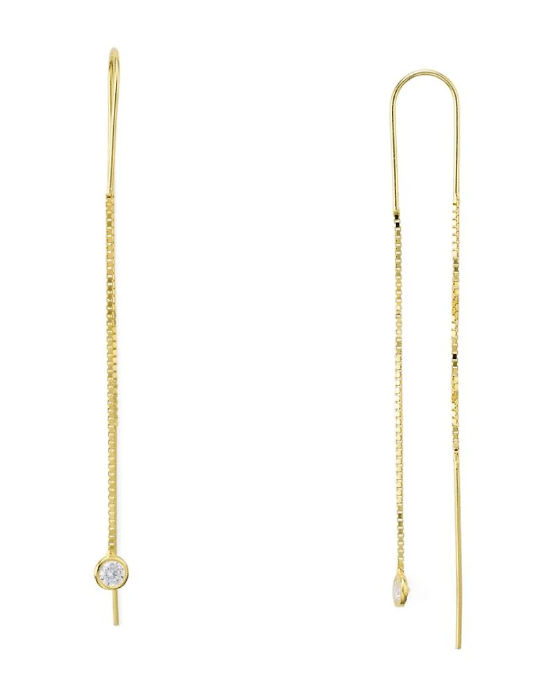 Sterling Silver Dangling Threader Earrings - Exclusive