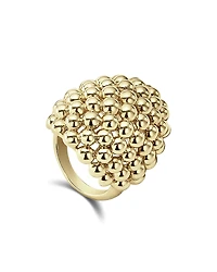 Lagos Caviar Gold Collection 18K Gold Dome Ring